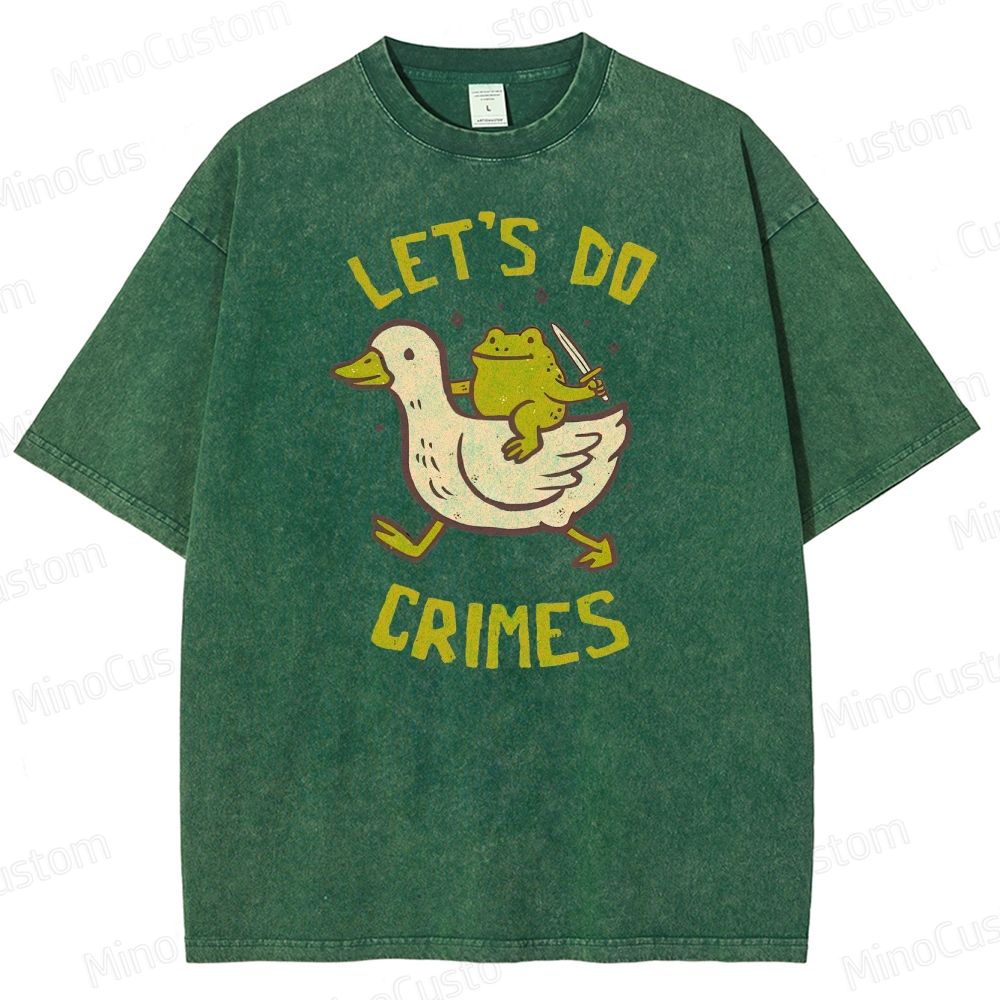 Let's do Crimes Geek Washed T-Shirt