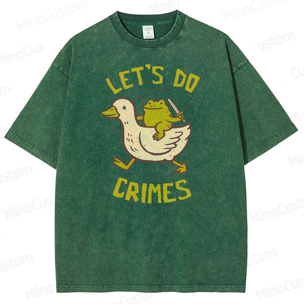 Let's do Crimes Geek Washed T-Shirt