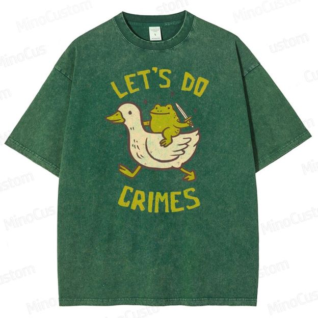 Let's do Crimes Geek Washed T-Shirt