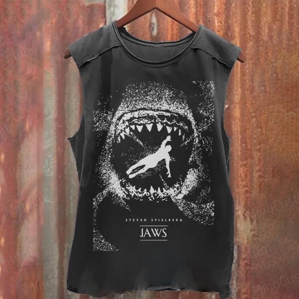 Jaws Washed Tank Top