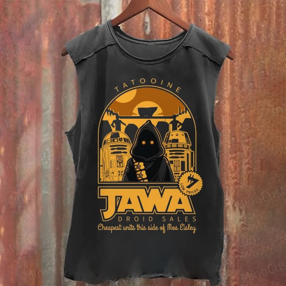 Star Wars Tatooine Jawa Droid Sales Washed Tank Top
