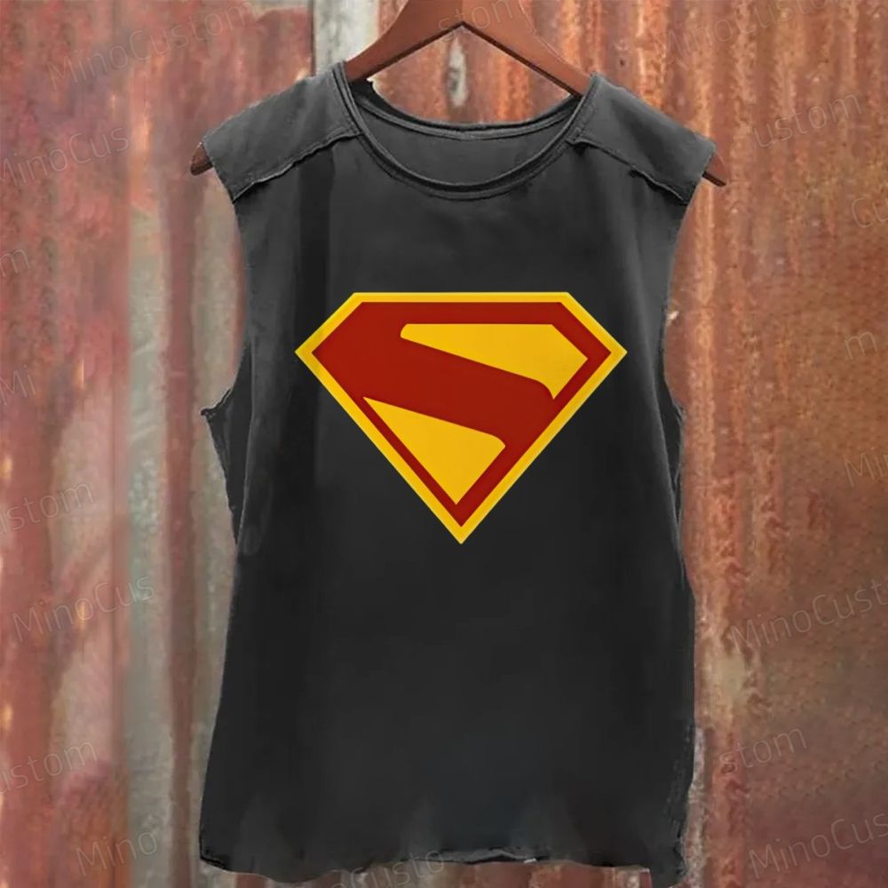 Superman Washed Tank Top 