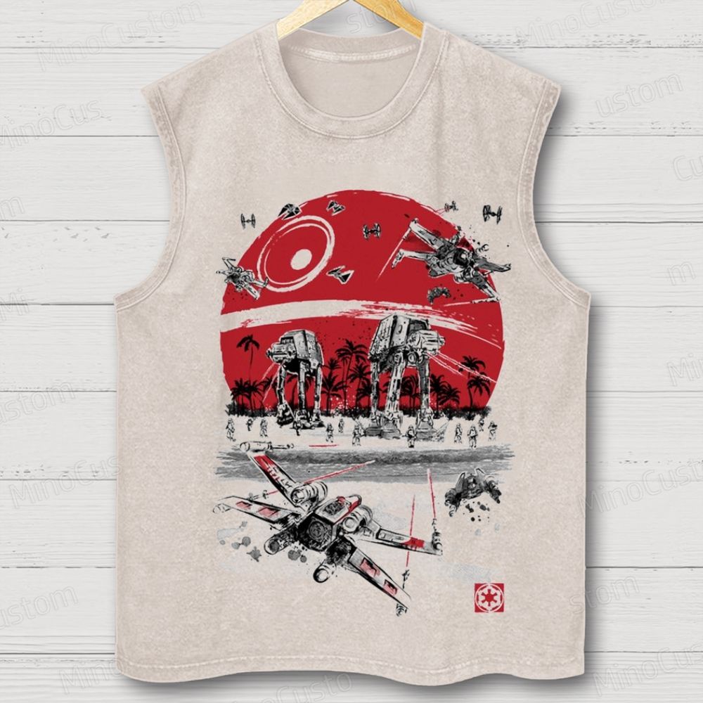 Star Wars Battle of Scarif Washed Tank Top