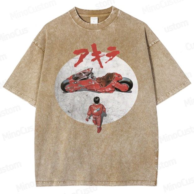Akira Movie  Washed T-Shirt 