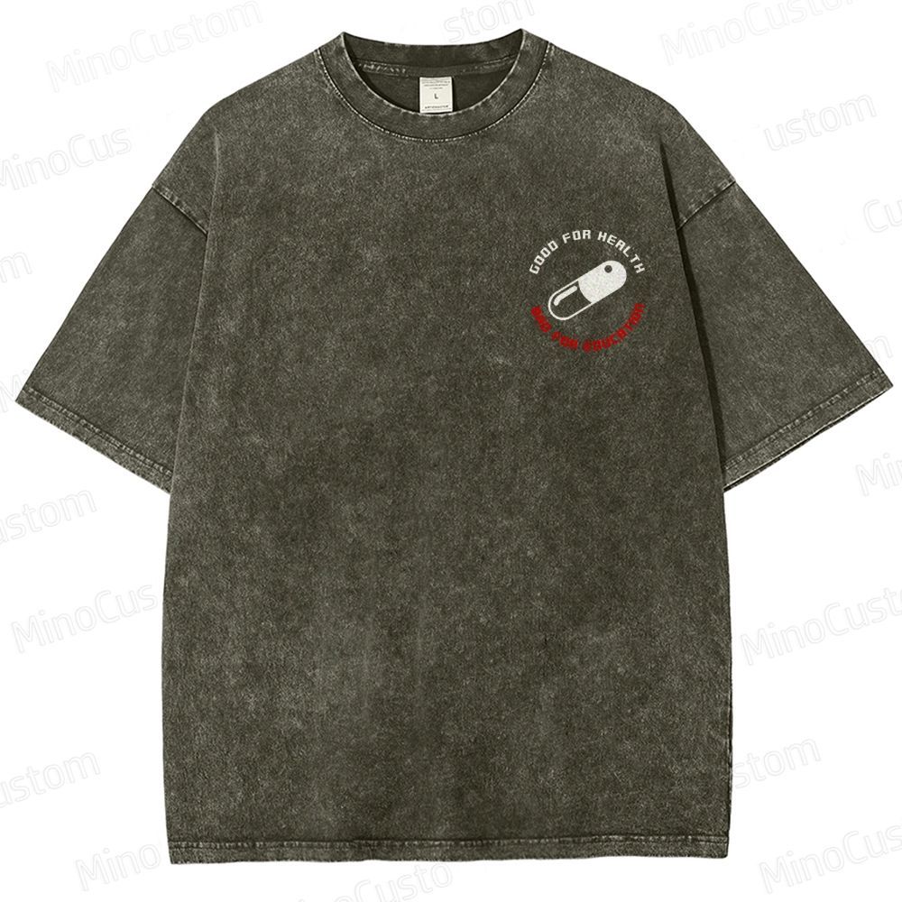 Vintage Distressed 'AKIRA Neo Tokyo' Graphic Oversized Washed T-Shirt