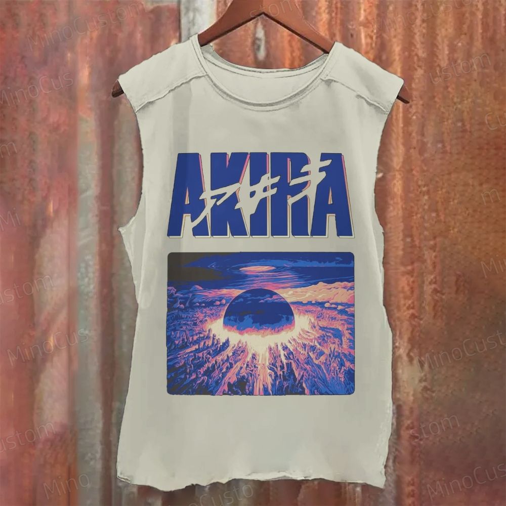 Vintage Distressed 'AKIRA' Graphic Tank Top