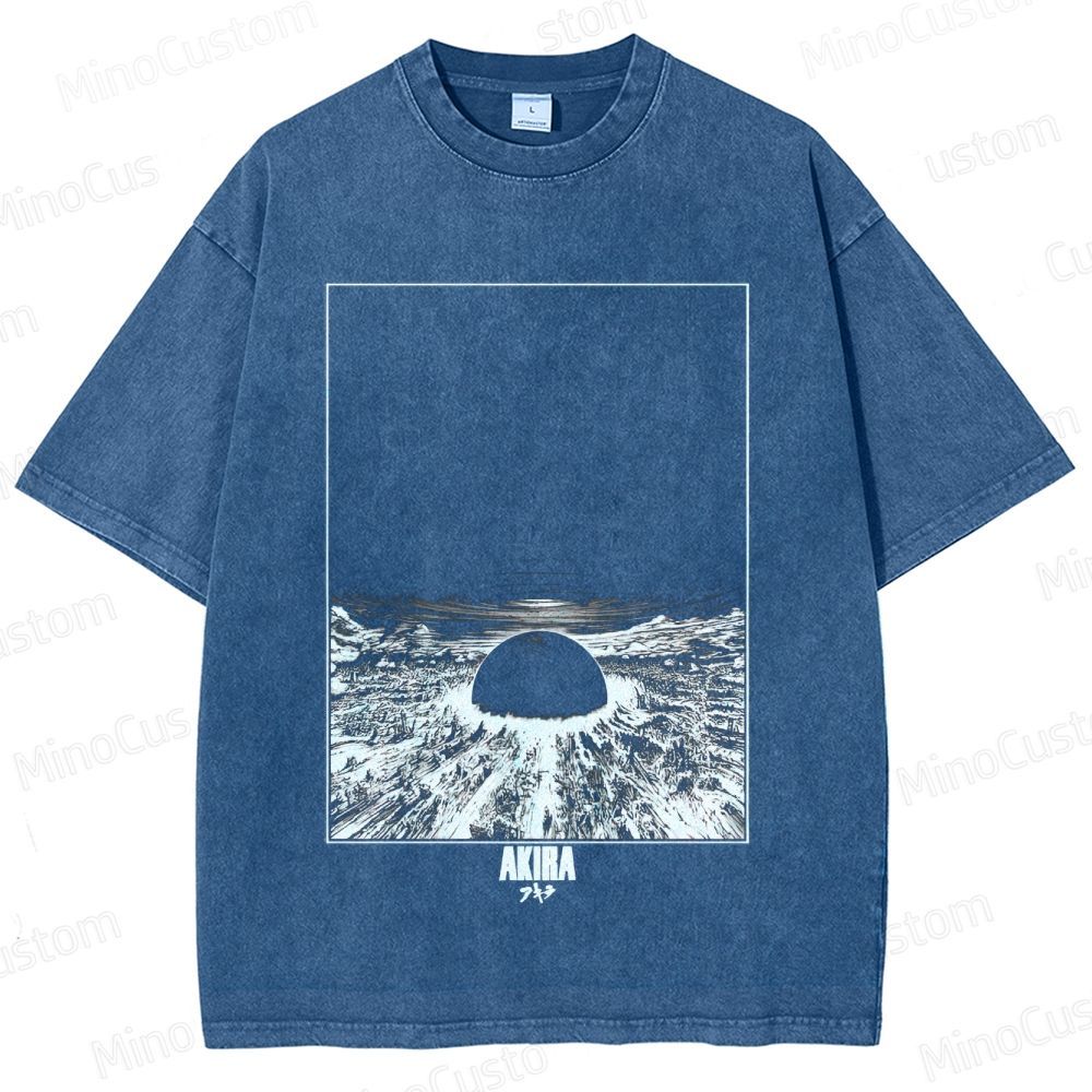 Vintage Akira Graphic Oversized Washed T - Shirt