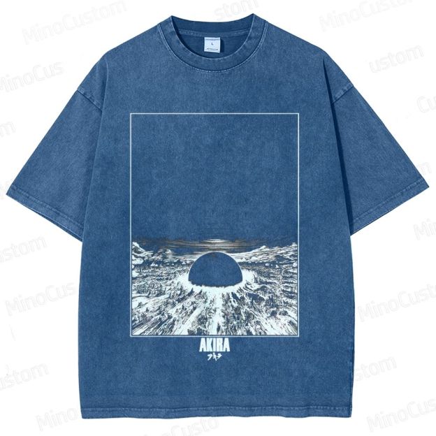 Vintage Akira Graphic Oversized Washed T - Shirt