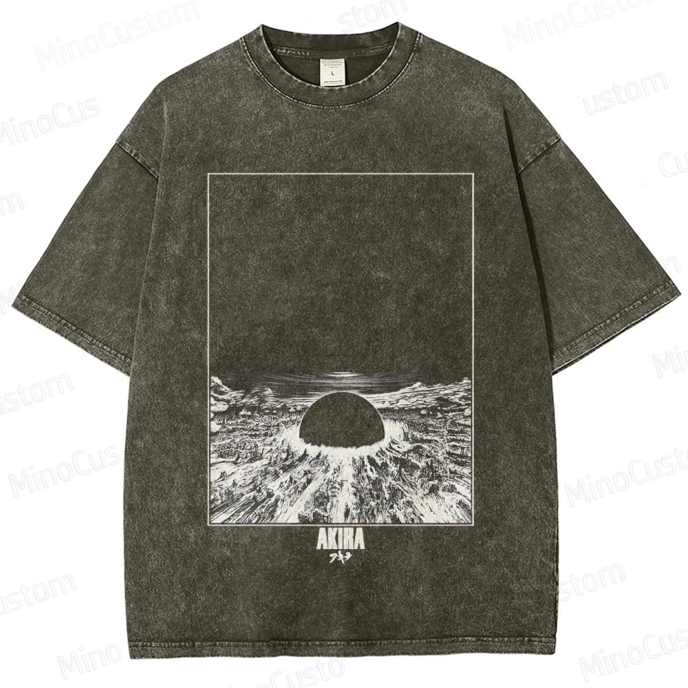 Vintage Akira Graphic Oversized Washed T - Shirt