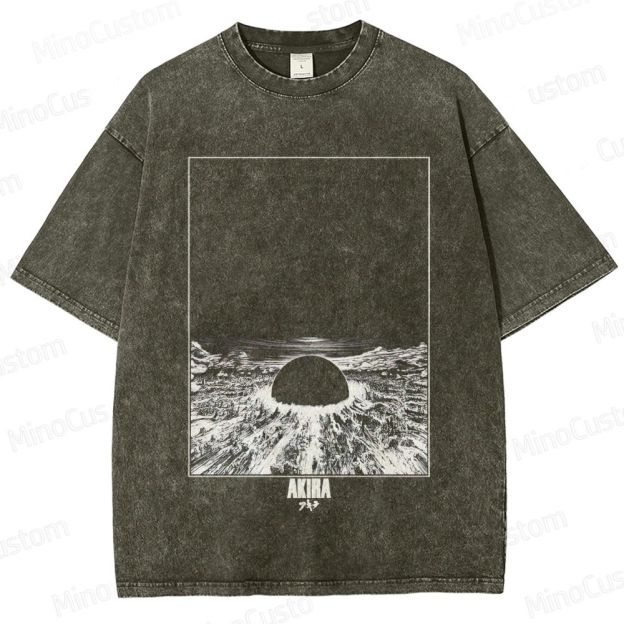 Vintage Akira Graphic Oversized Washed T - Shirt