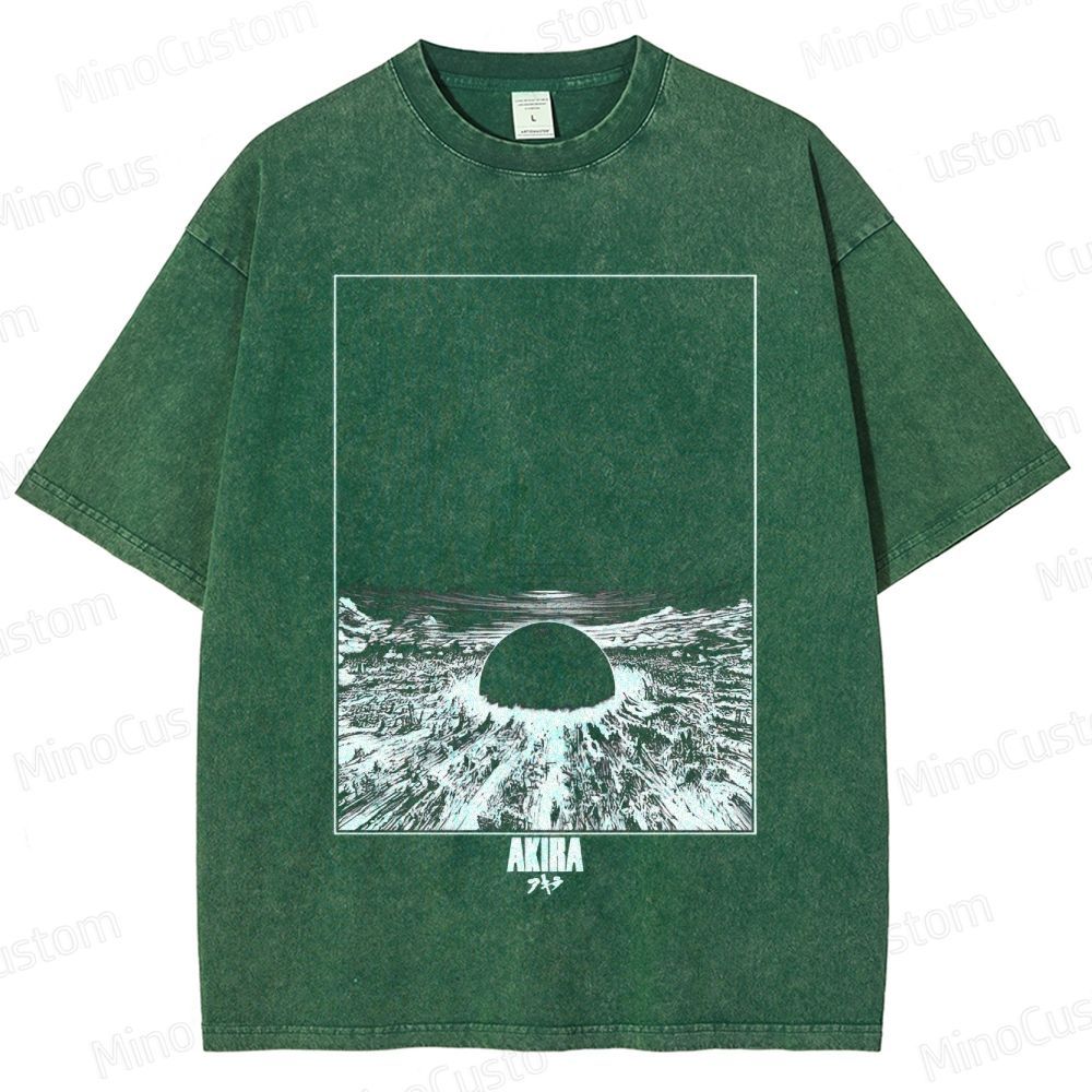 Vintage Akira Graphic Oversized Washed T - Shirt