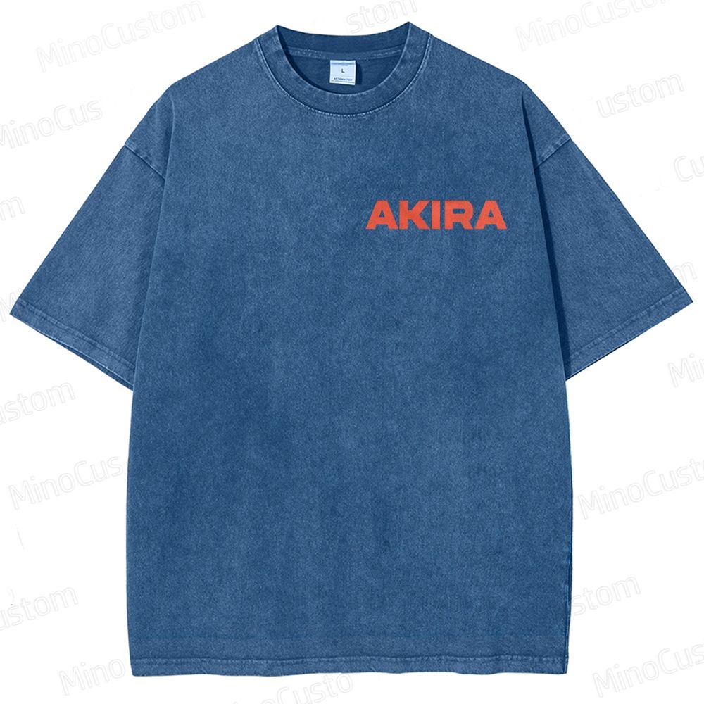 Vintage Akira Manga Graphic Oversized Washed T - Shirt