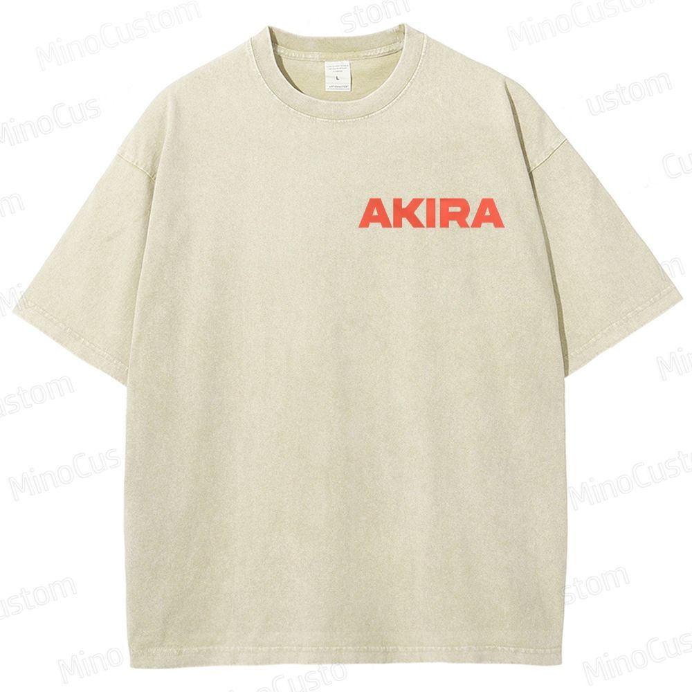 Vintage Akira Manga Graphic Oversized Washed T - Shirt