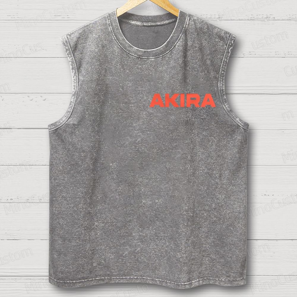Vintage Akira Manga Graphic Oversized Washed Tank Top