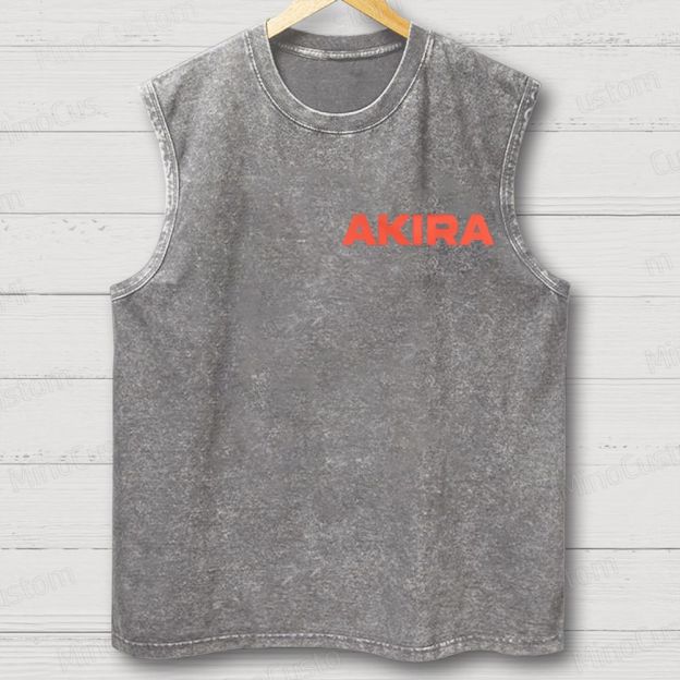 Vintage Akira Manga Graphic Oversized Washed Tank Top