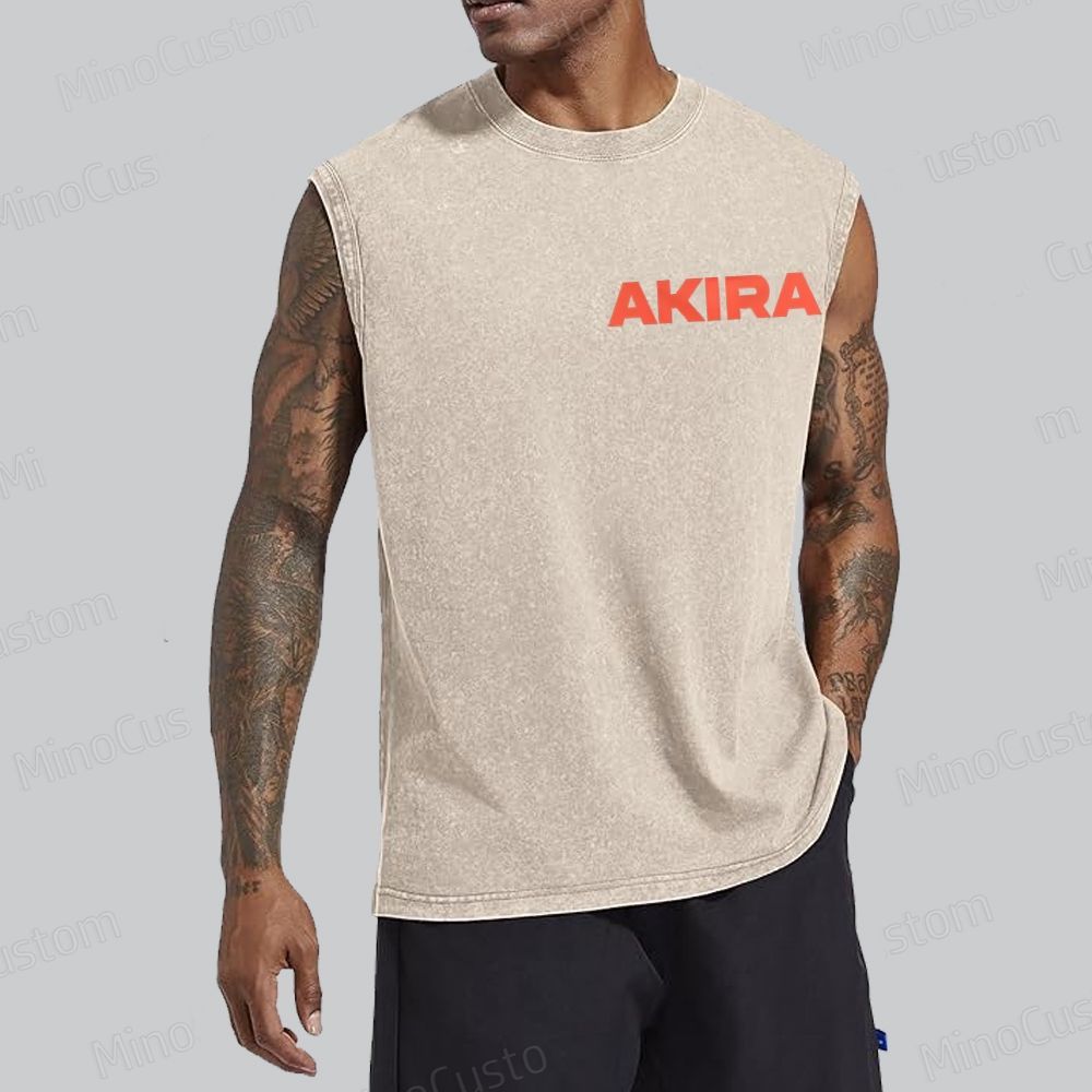 Vintage Akira Manga Graphic Oversized Washed Tank Top