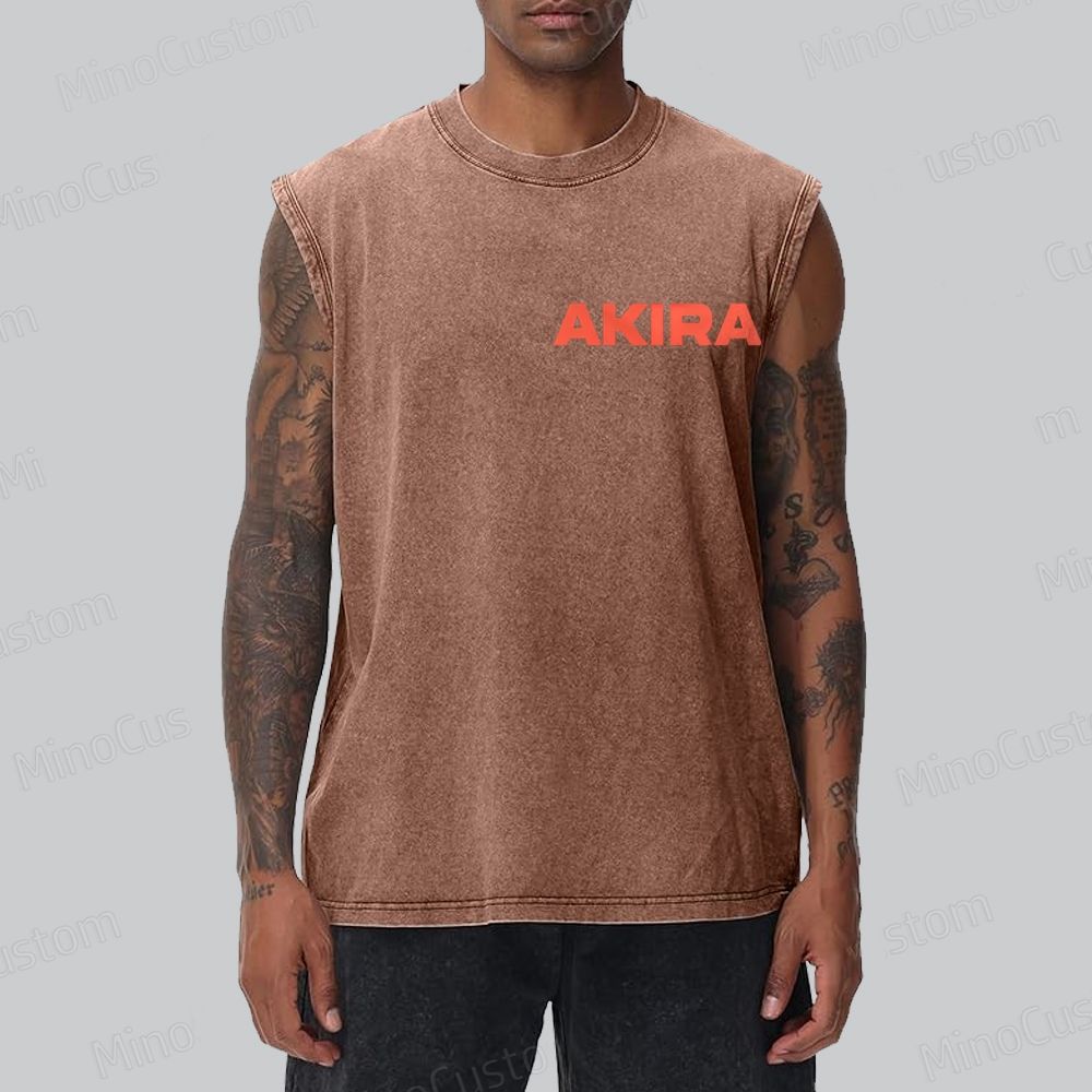 Vintage Akira Manga Graphic Oversized Washed Tank Top
