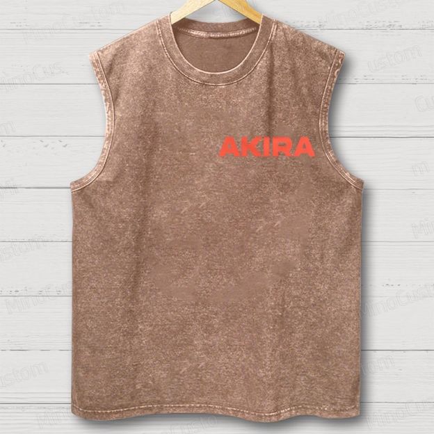 Vintage Akira Manga Graphic Oversized Washed Tank Top