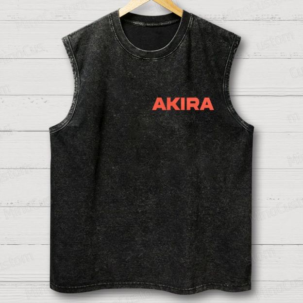 Vintage Akira Manga Graphic Oversized Washed Tank Top