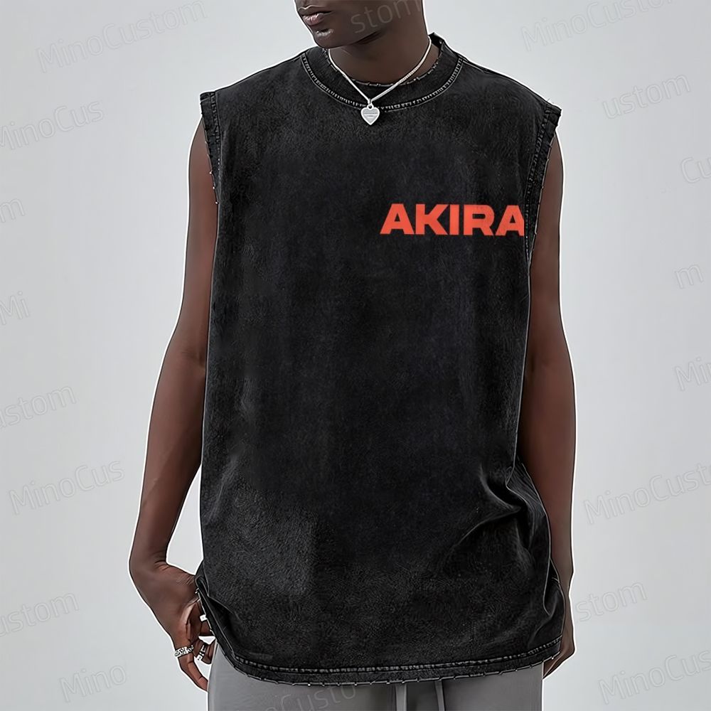 Vintage Akira Manga Graphic Oversized Washed Tank Top
