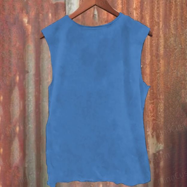 Vintage Distressed Lumon Casual Printed Tank Top