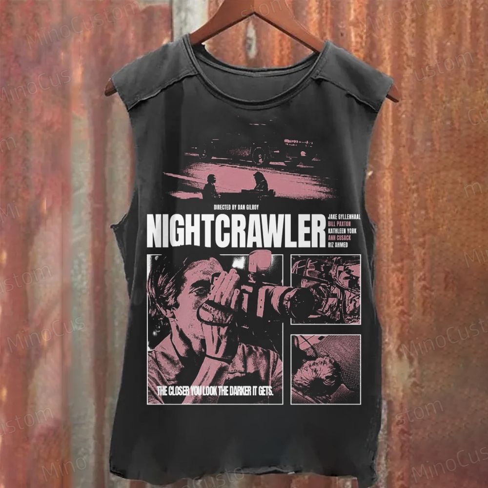 Nightcrawler Movie Graphic Washed Tank Top