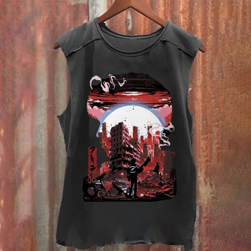 Akira Shadows Washed Tank Top 