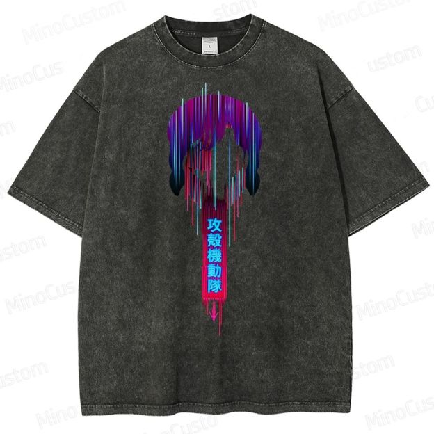 Ghost In The Shell Neon Washed T-Shirt