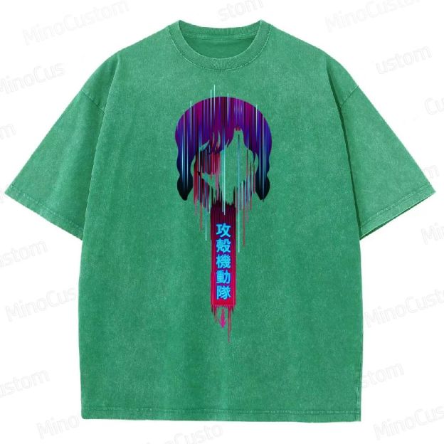 Ghost In The Shell Neon Washed T-Shirt