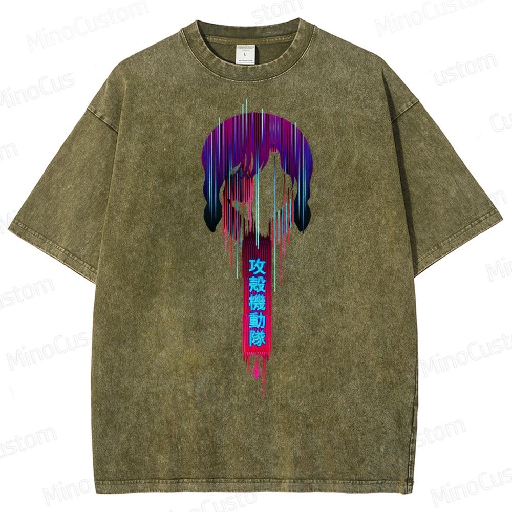 Ghost In The Shell Neon Washed T-Shirt