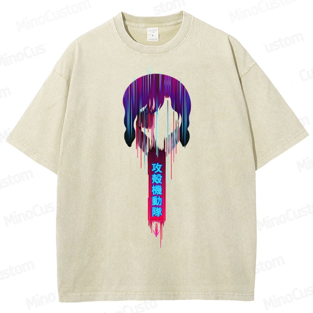 Ghost In The Shell Neon Washed T-Shirt