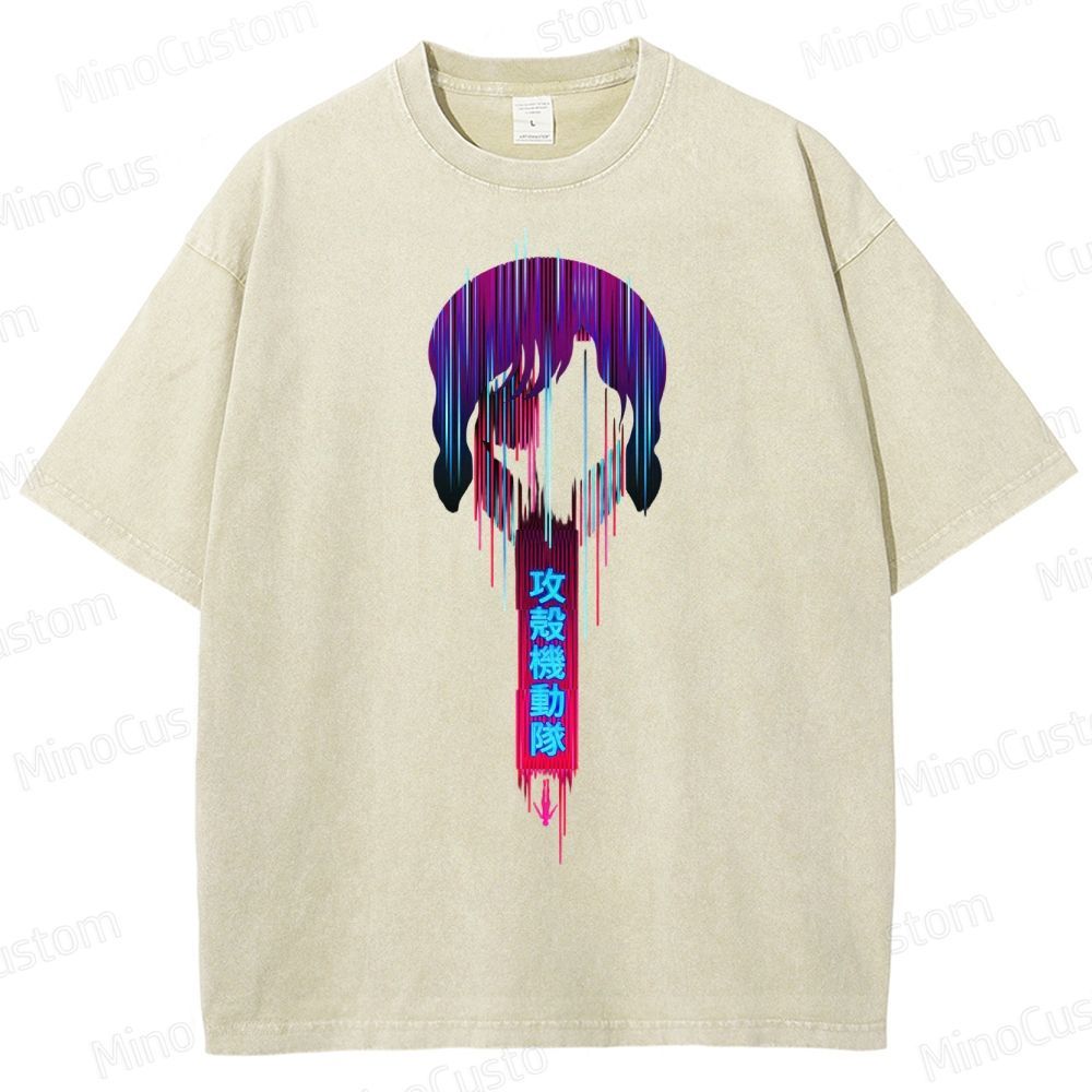 Ghost In The Shell Neon Washed T-Shirt