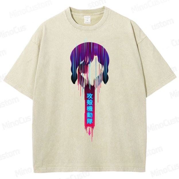 Ghost In The Shell Neon Washed T-Shirt
