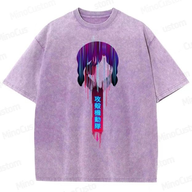 Ghost In The Shell Neon Washed T-Shirt