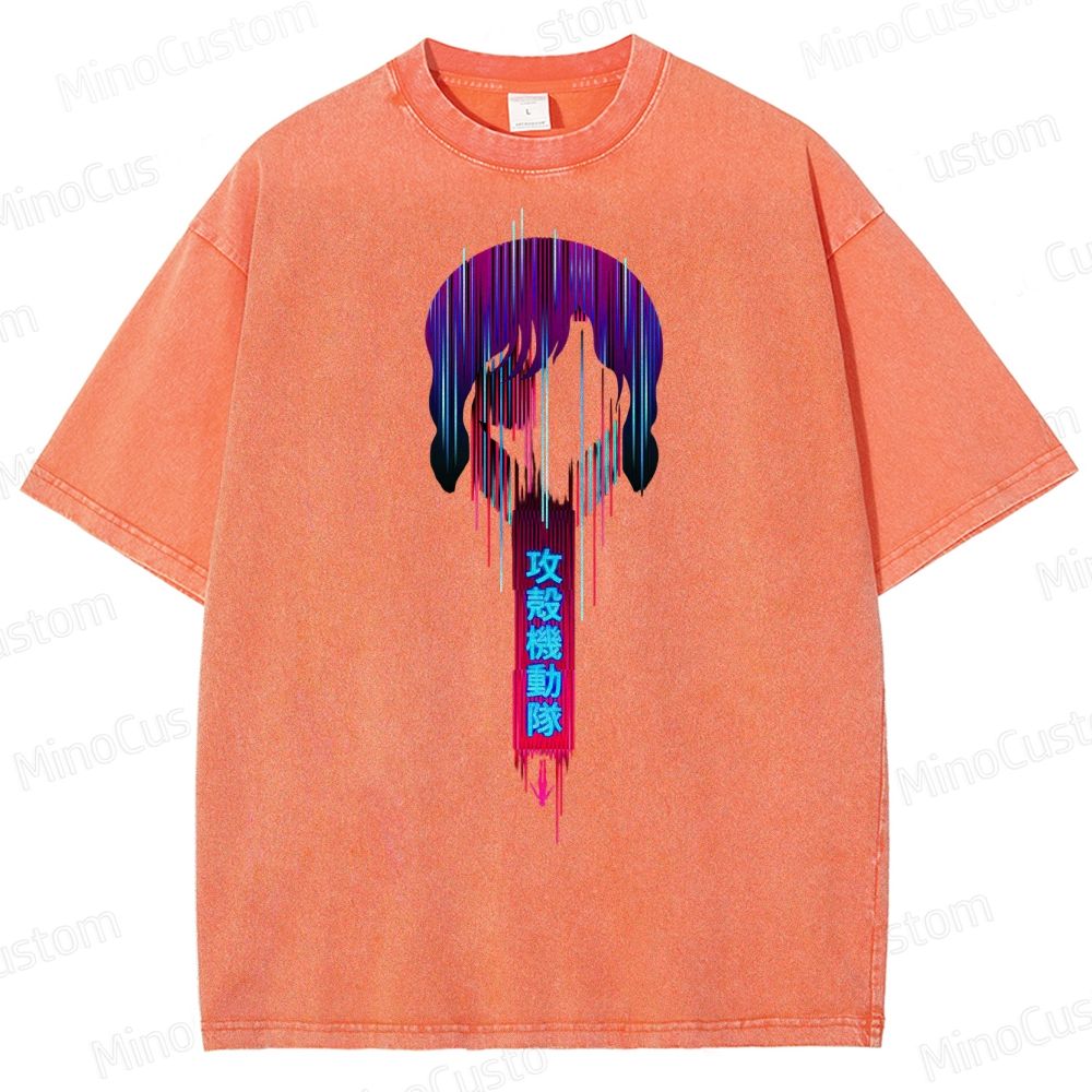 Ghost In The Shell Neon Washed T-Shirt
