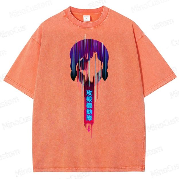 Ghost In The Shell Neon Washed T-Shirt
