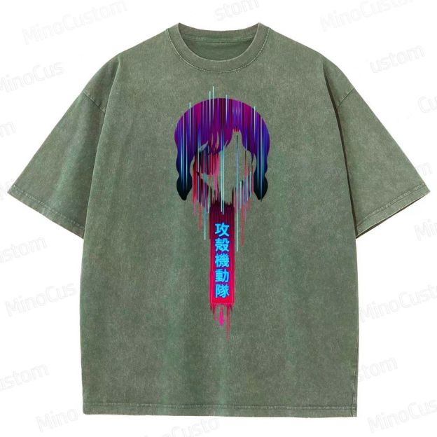 Ghost In The Shell Neon Washed T-Shirt