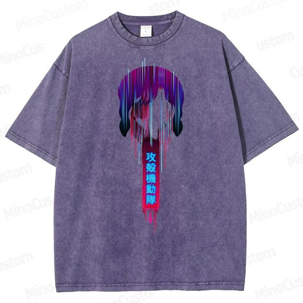 Ghost In The Shell Neon Washed T-Shirt