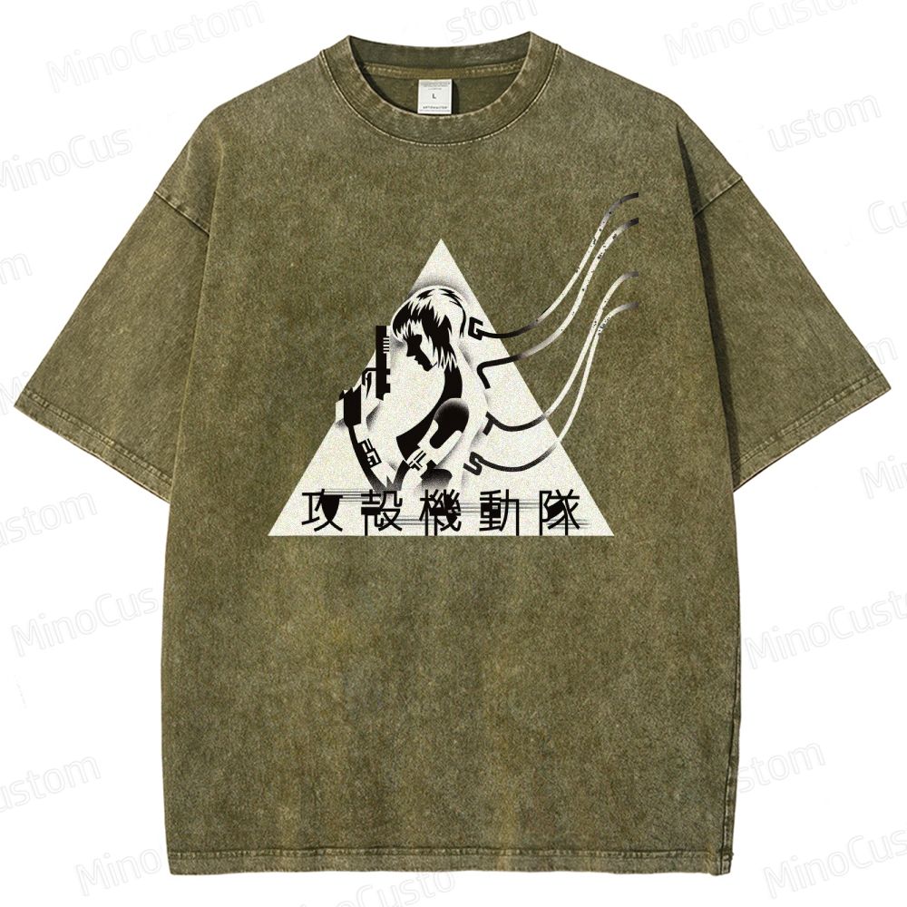 Ghost In The Shell Tactics Silhouette Washed T-Shirt 