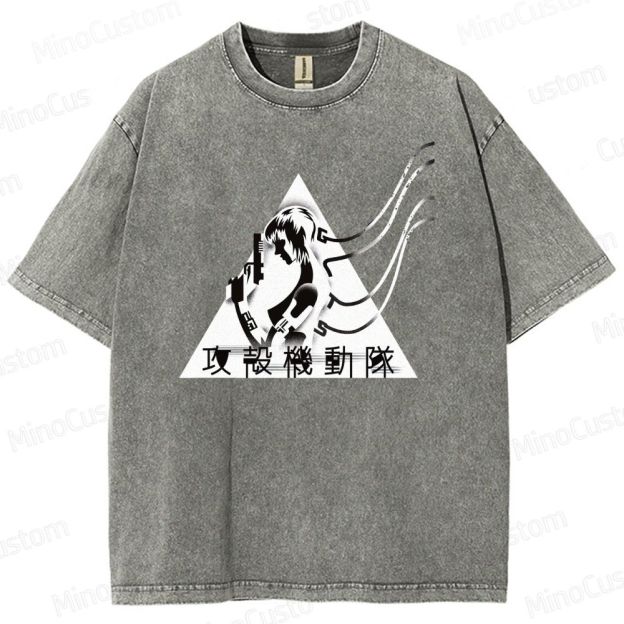 Ghost In The Shell Tactics Silhouette Washed T-Shirt 