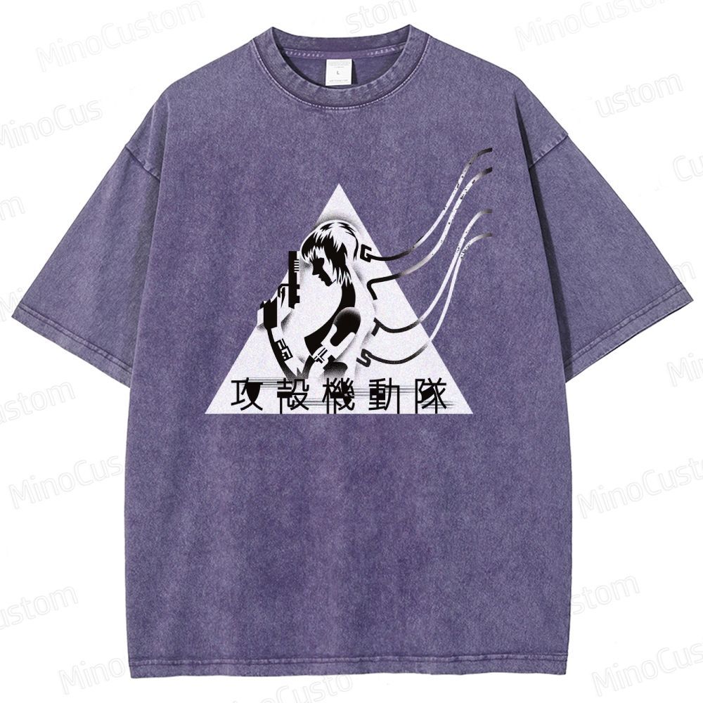 Ghost In The Shell Tactics Silhouette Washed T-Shirt 