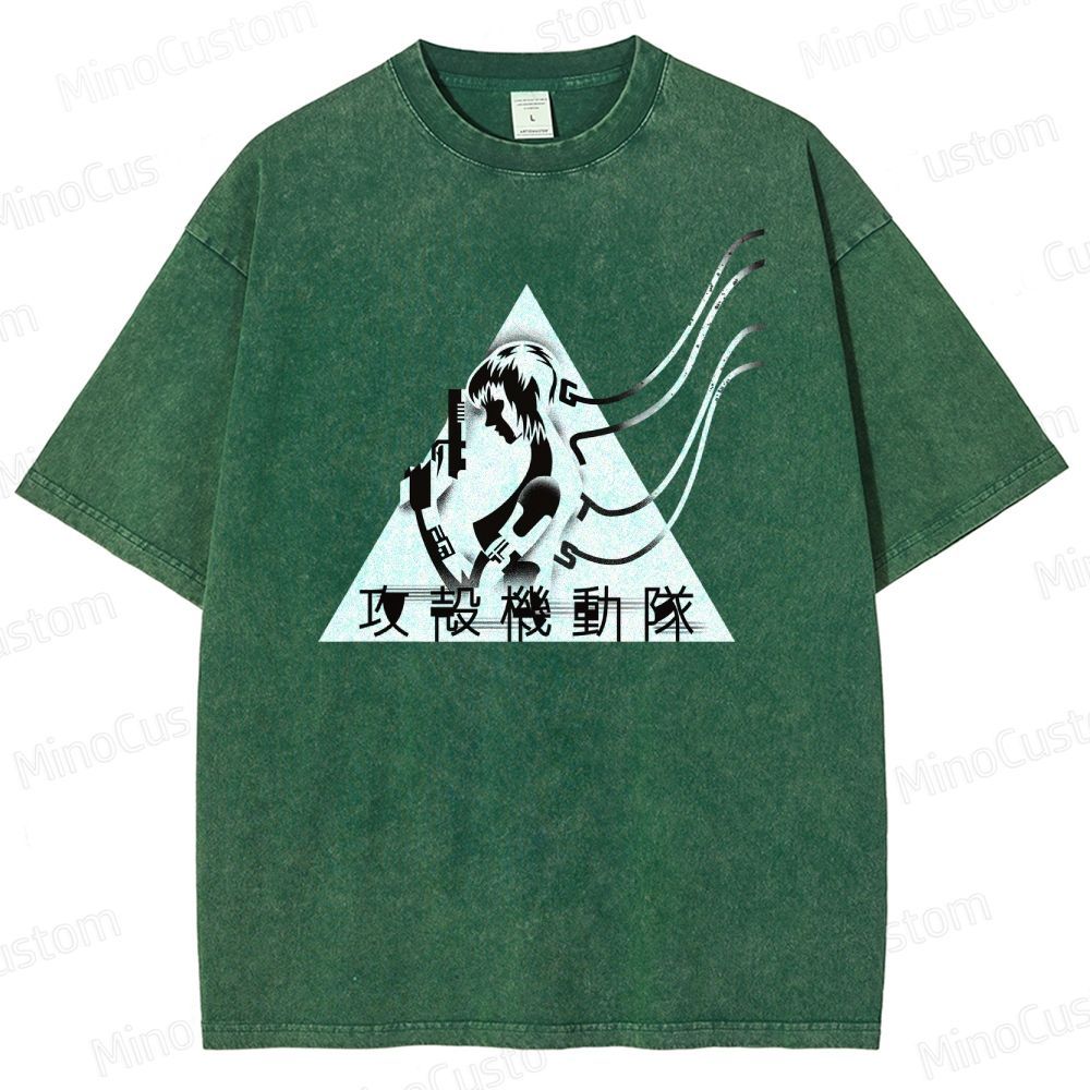 Ghost In The Shell Tactics Silhouette Washed T-Shirt 