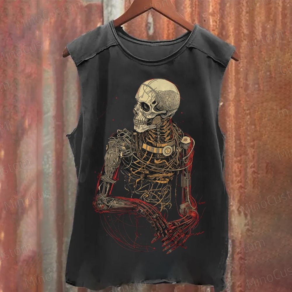 Electric Dream Echo Cyborg  Washed Tank Top 