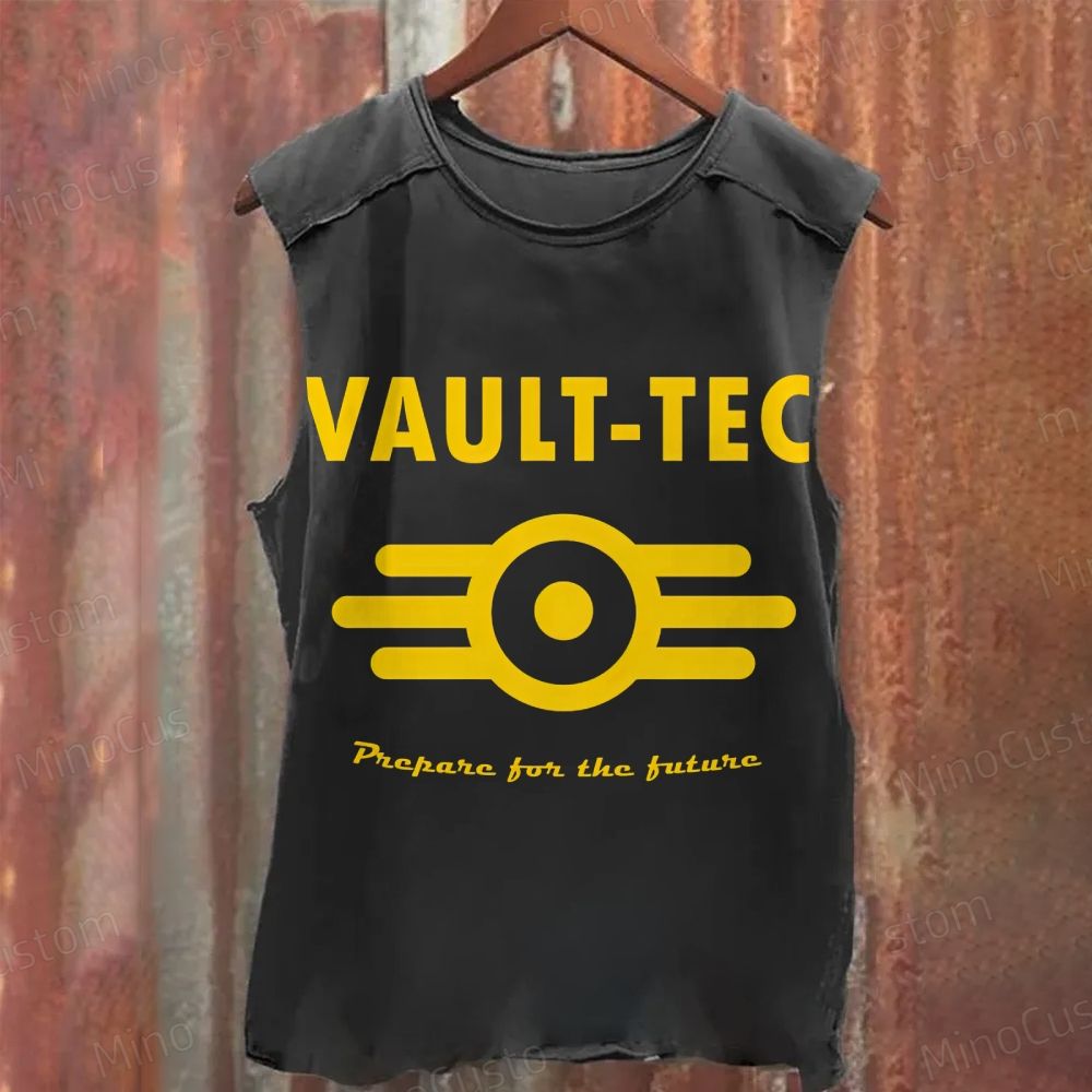 Fallout 4 Vault-Tec logo Essential Washed Tank Top 