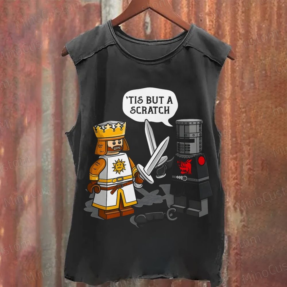 Monty Python 'Tis But A Scratch Lego Graphic Washed Tank Top