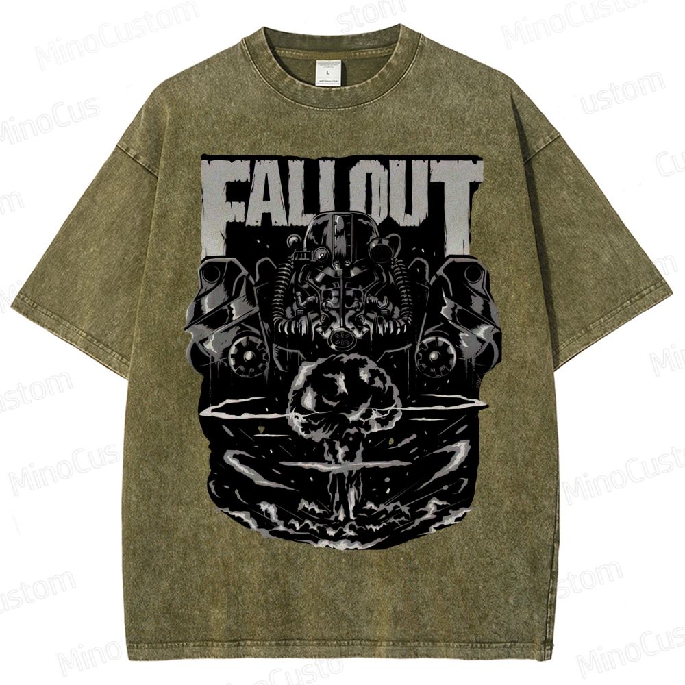 Fallout Power Armor Washed T-Shirt 