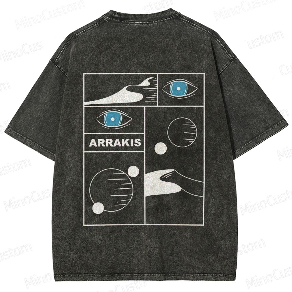 Dune Arrakis Graphic Washed T - Shirt