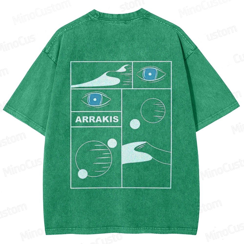 Dune Arrakis Graphic Washed T - Shirt