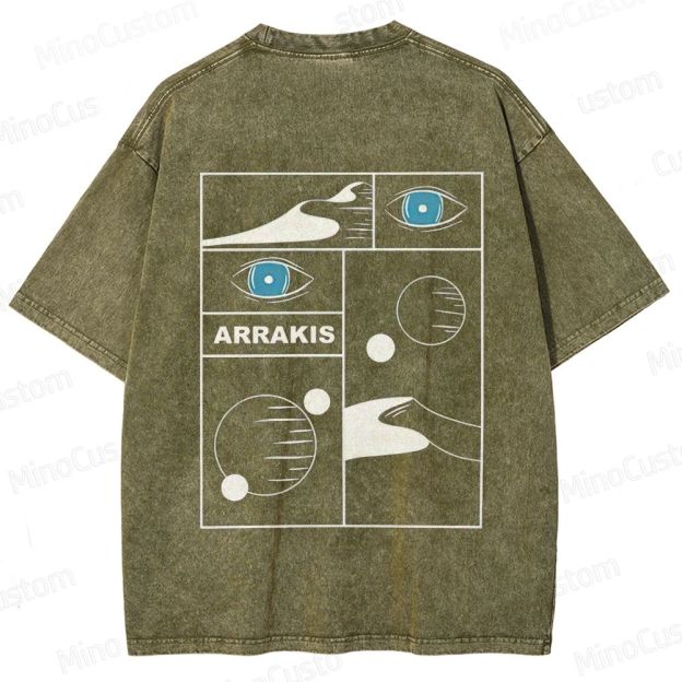 Dune Arrakis Graphic Washed T - Shirt