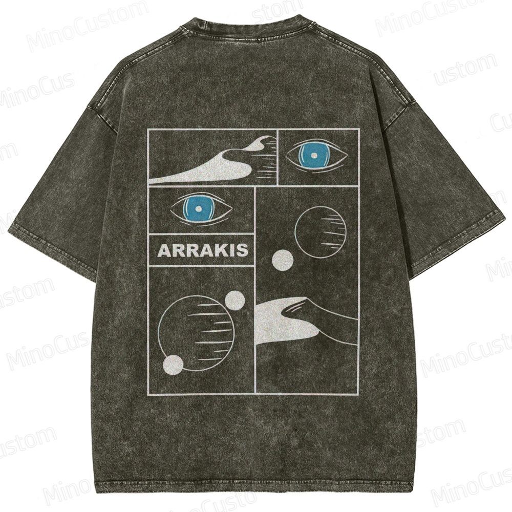 Dune Arrakis Graphic Washed T - Shirt